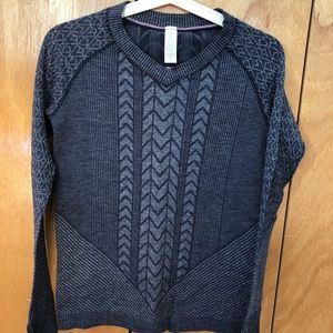 Ivivva Lululemon Fly Tech Long Sleeve Navy Shirt
